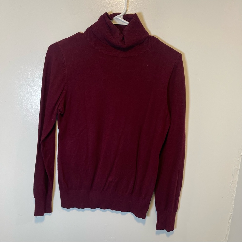 Cielo Burgundy Turtleneck Sweater women’s size large